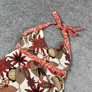 Patagonia Dress Womens Small Halter A Line Floral Hawaiian Mini Boho Shelf Bra